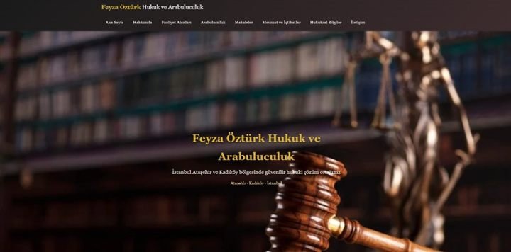 Hukuk Bürosu web sitesi önizleme
