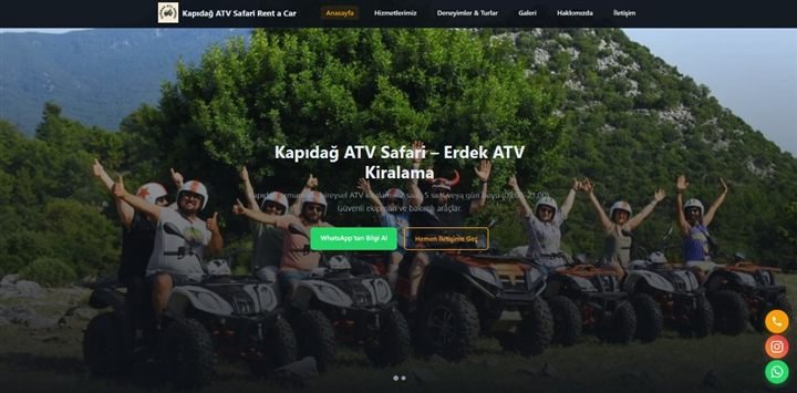 Kapıdağ Atv Kiralama web sitesi önizleme